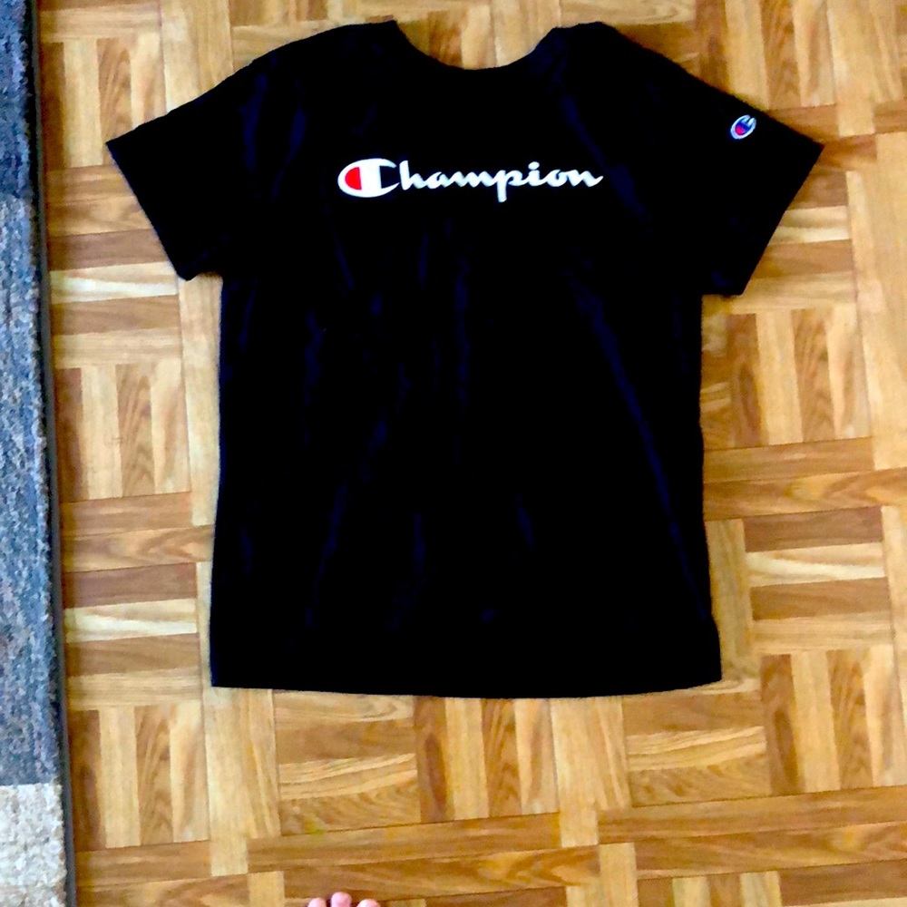 Black champion shirt